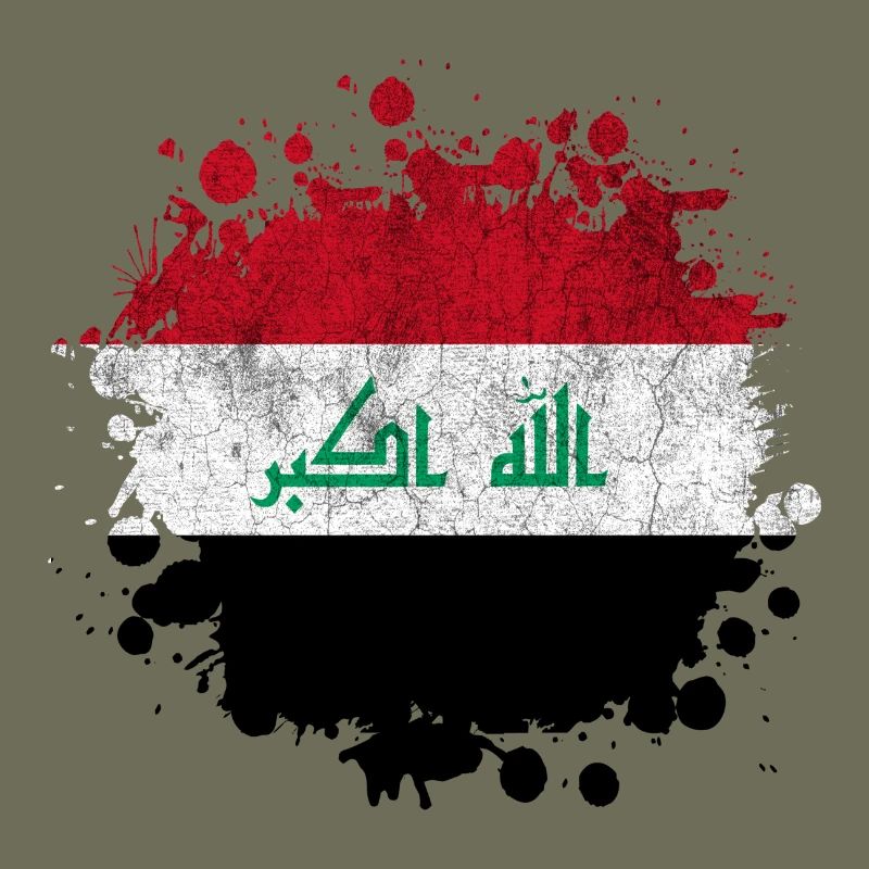 Conception de drapeaux Splash Irak