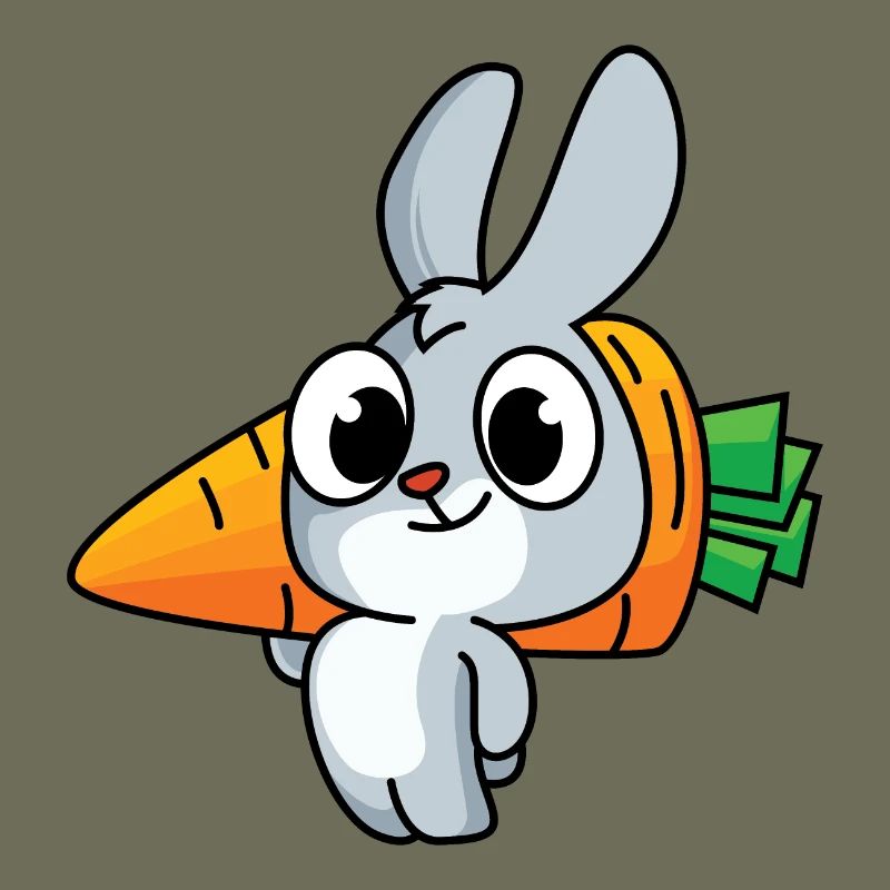 Hard-working bunny