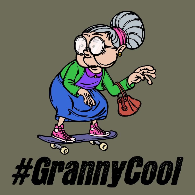 Cool Großmutter Oma Spruch Alte Frau Brille