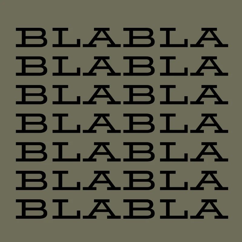 "Blabla" Saying