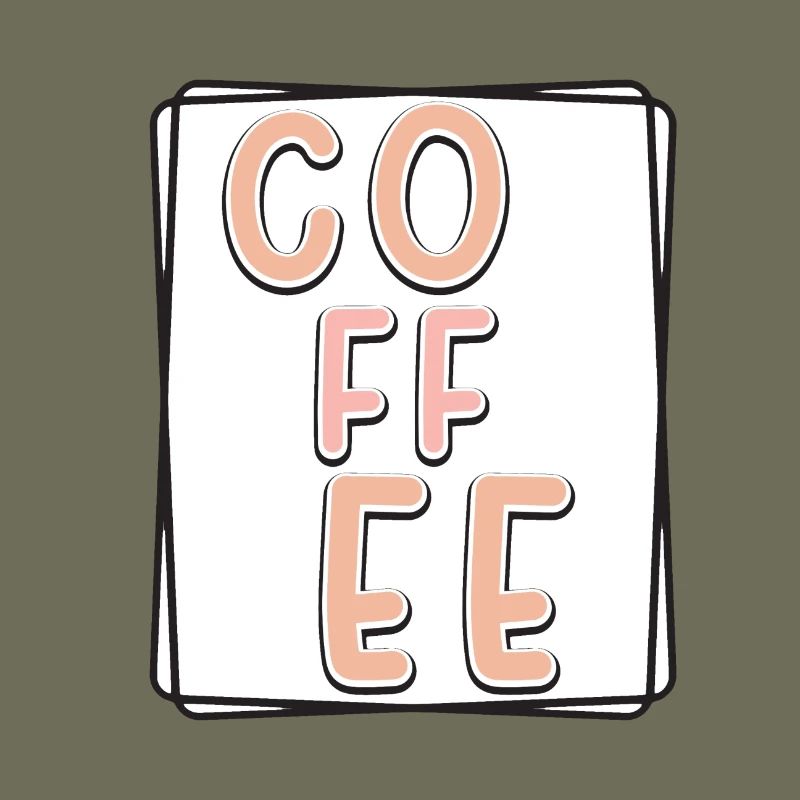 Kaffee Typo Panel