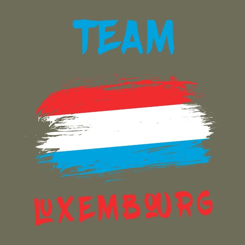 Drapeaux de l'équipe du Luxembourg