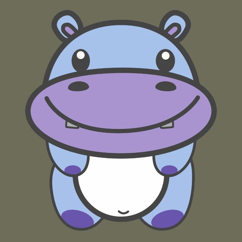 Kawaii Cute Hippo