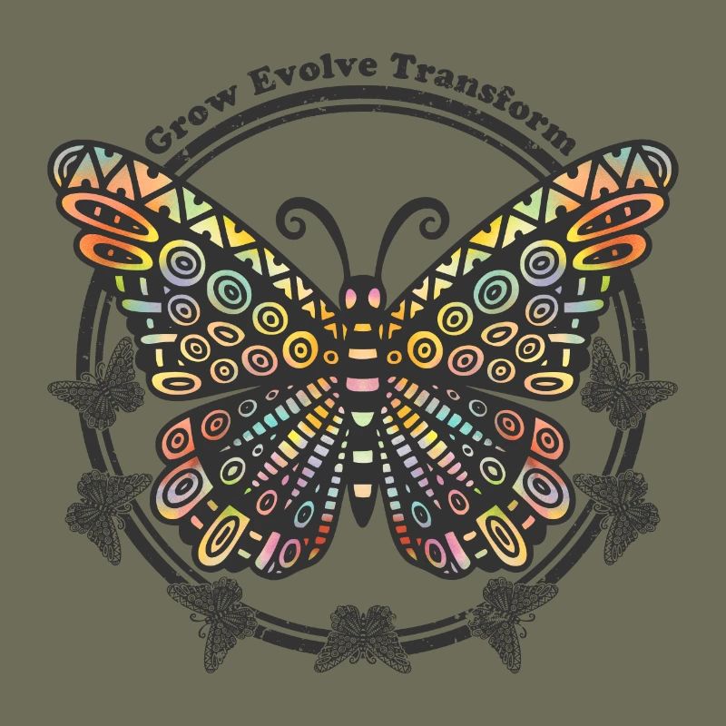 Boho Style Schmetterling - Grow Evolve Transform