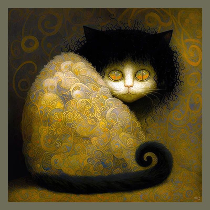Chat Doré Arabesques - Stoik le chat
