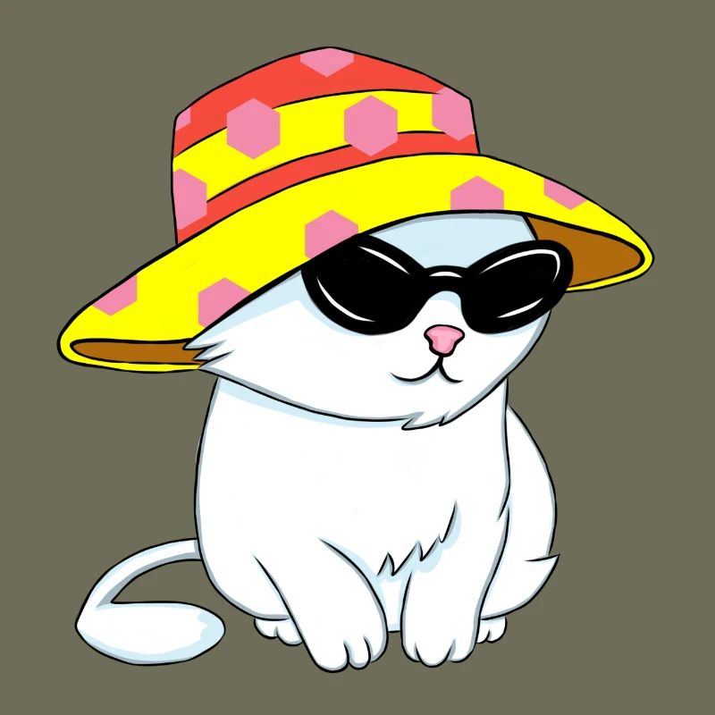 Chaton de style plage