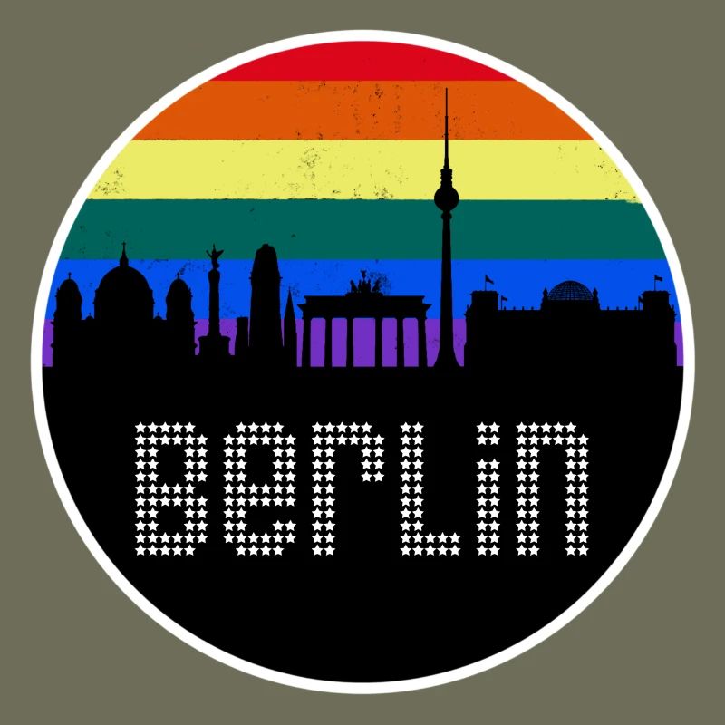 Berlin Skyline Regenbogen