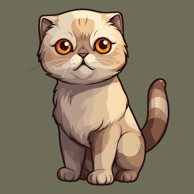 Bad-tempered Scottish Fold kitten