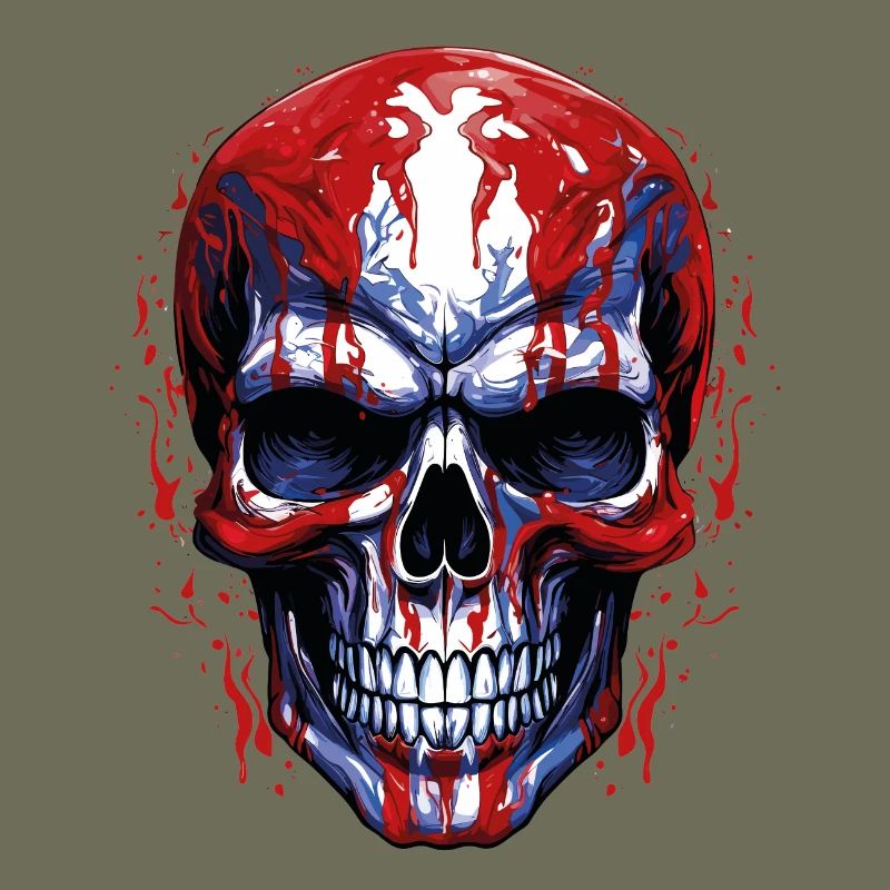 Flaggen Skull Grafik