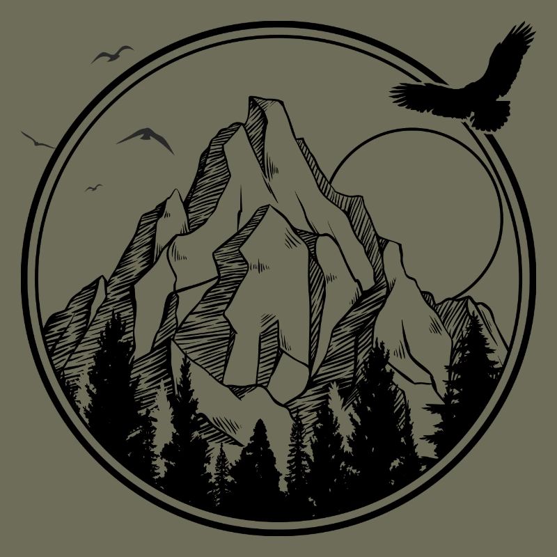 Mitternachtsvogel-Silhouette