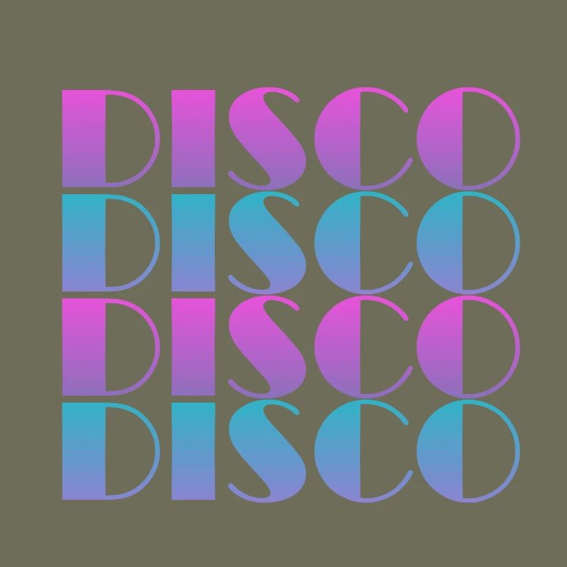 Conception de motif de texte disco vibrant