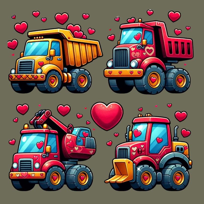 Tiny Builders' Affection - Construction T-Shirt