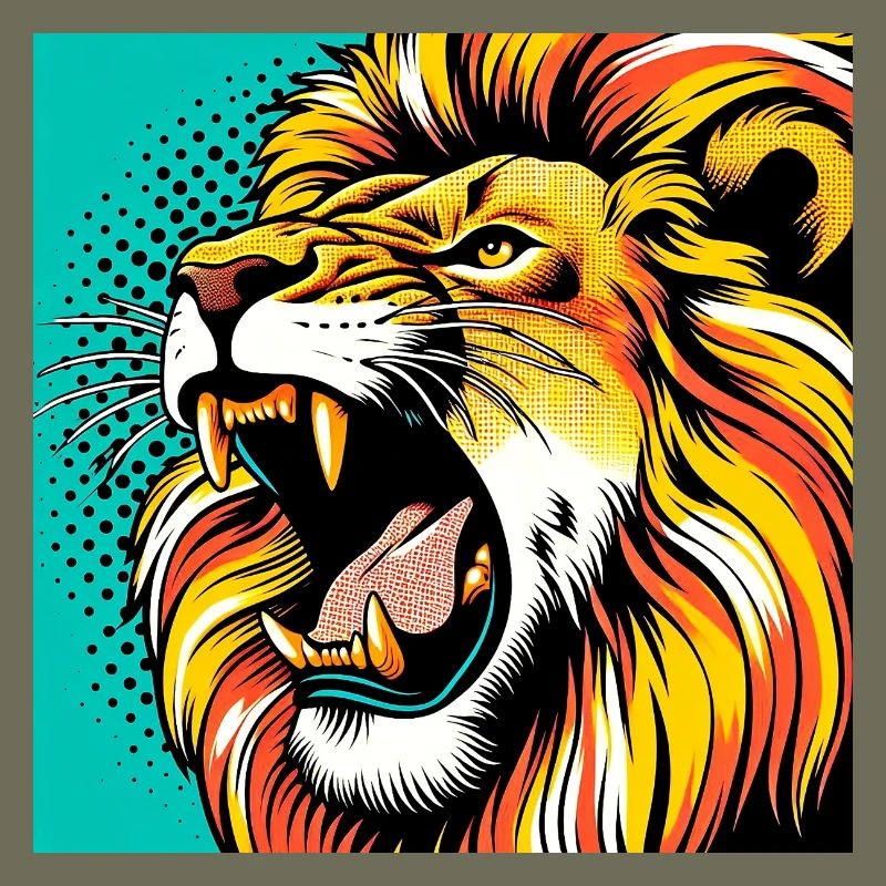 Lion Pop Art