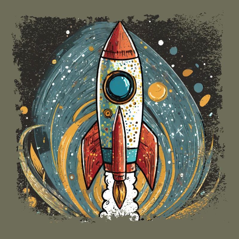 Rocket with a stylish design