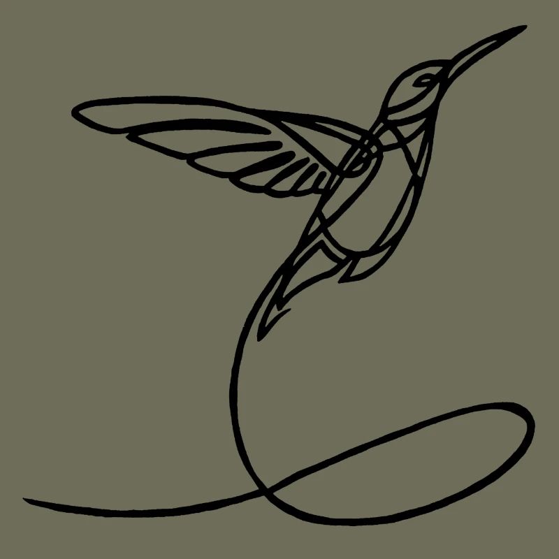 Oiseau étrange noir