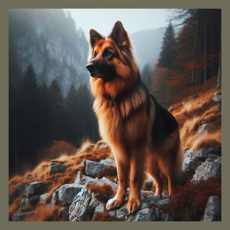 Deutscher Schäferhund Kunst