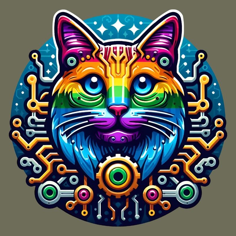 Mechanical Rainbow Cat