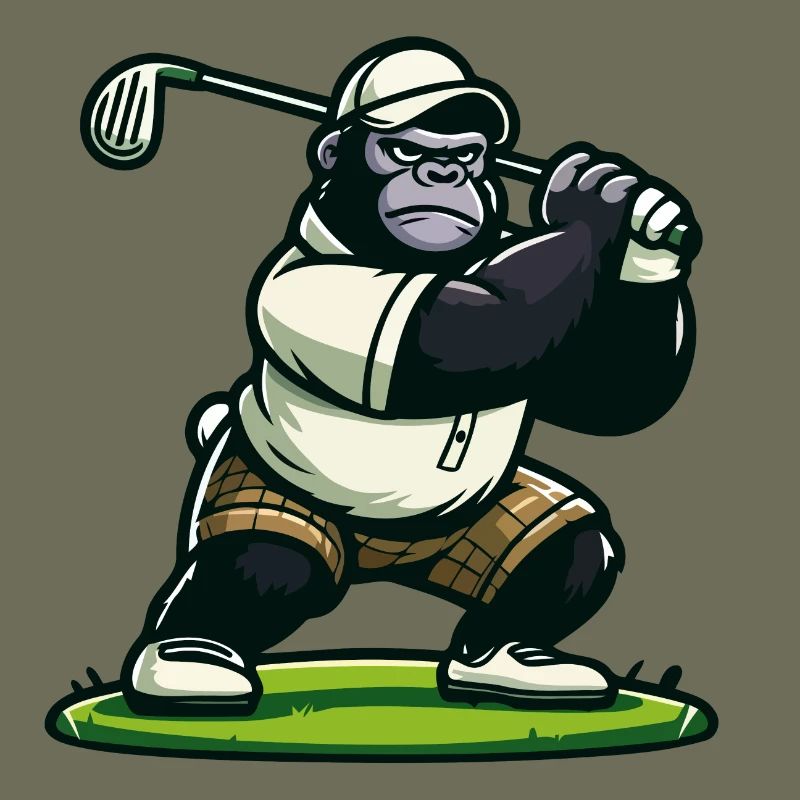 Gorille de golf