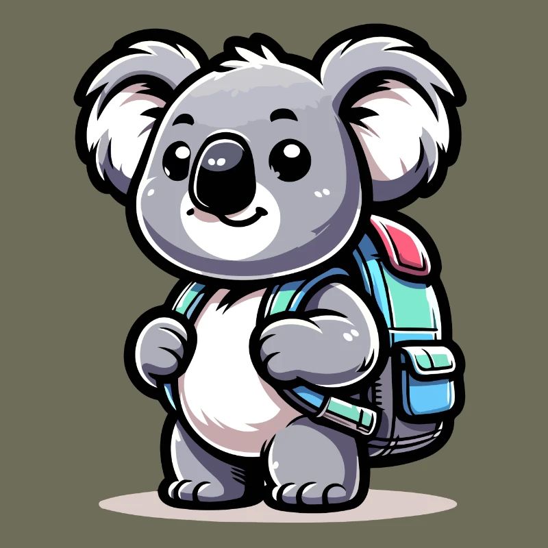 Backpacker-Koala: Der Globetrotter-Kumpel
