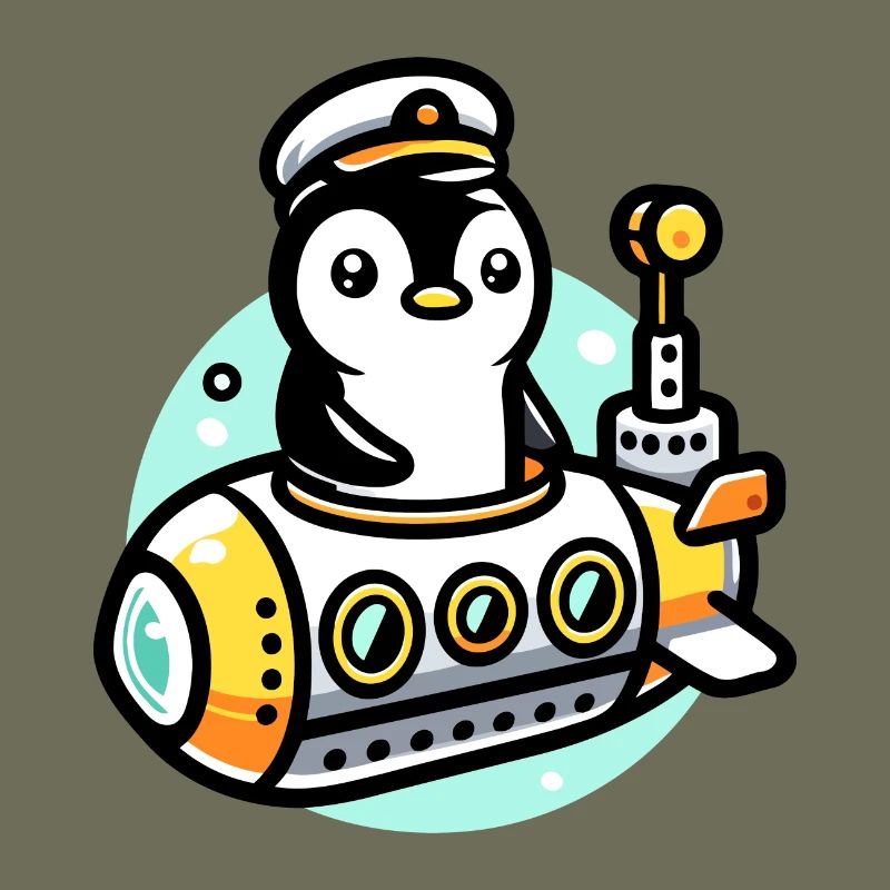 Submarine Captain Penguin: Deep Sea Explorer