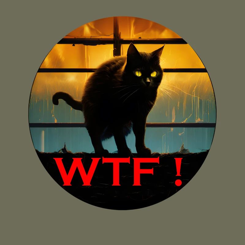 WTF Katze im Abendlicht