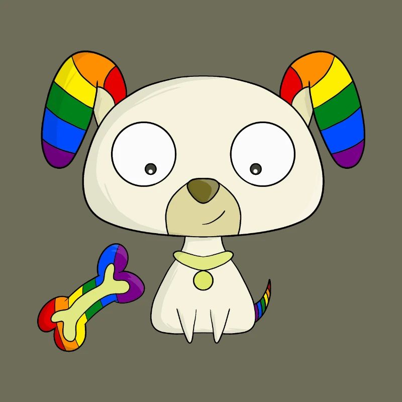 Regenbogen-Welpe