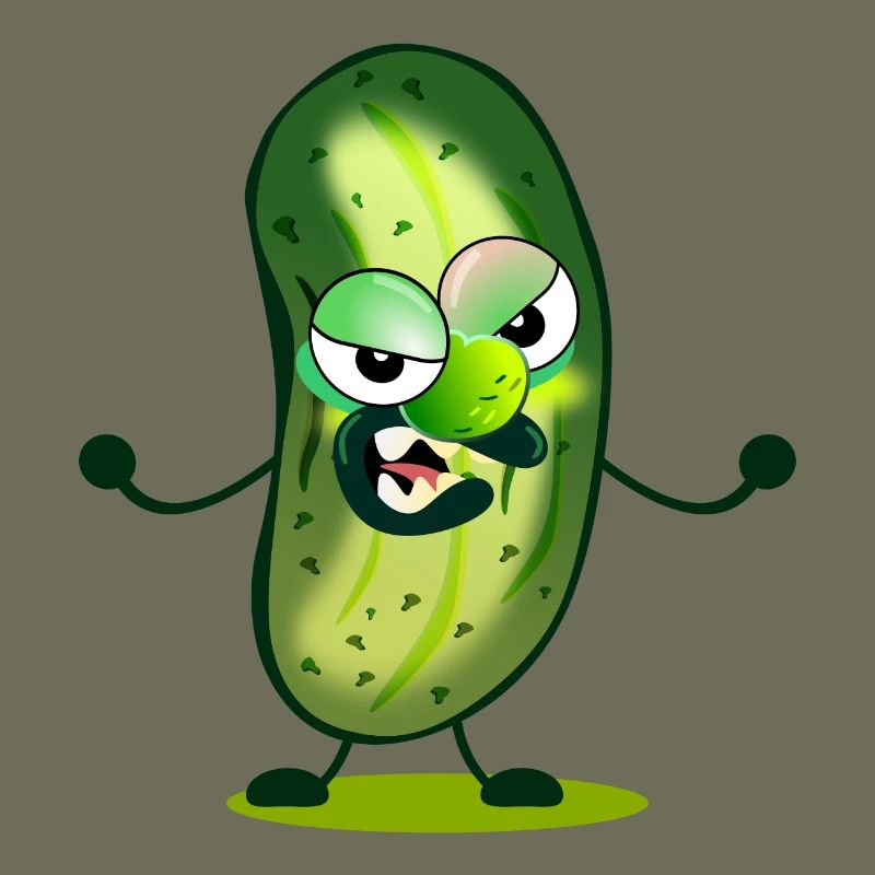 Dessin animé de cornichons