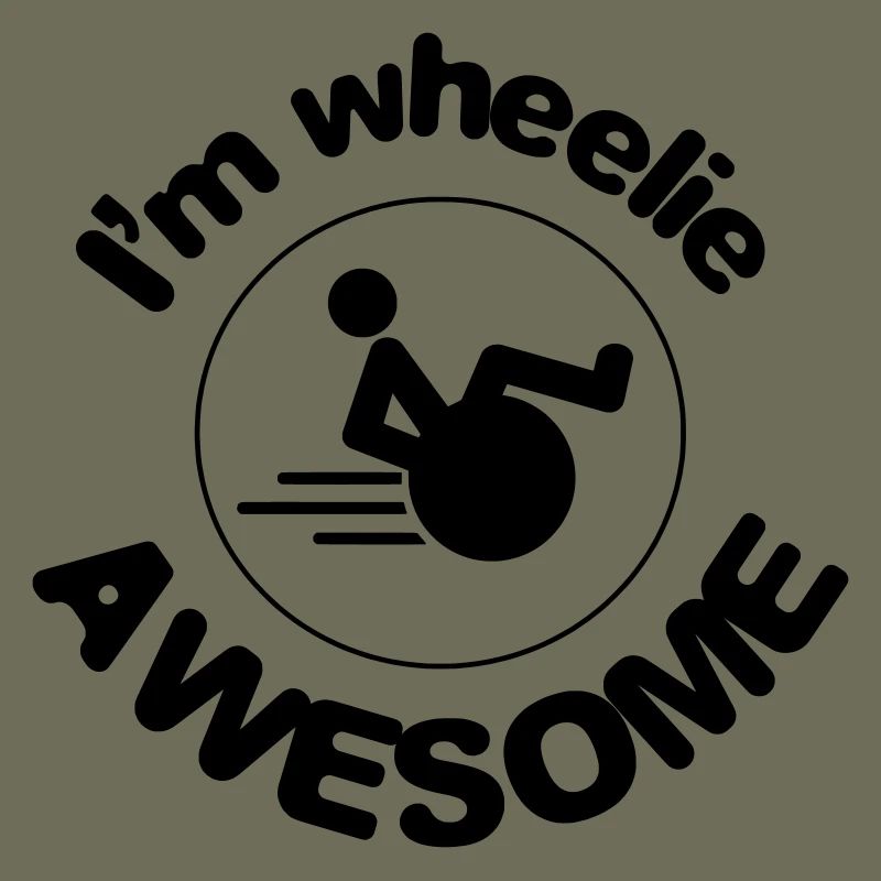 Ich bin ein toller Wheelie. Ich bin ein großartiger Roller*