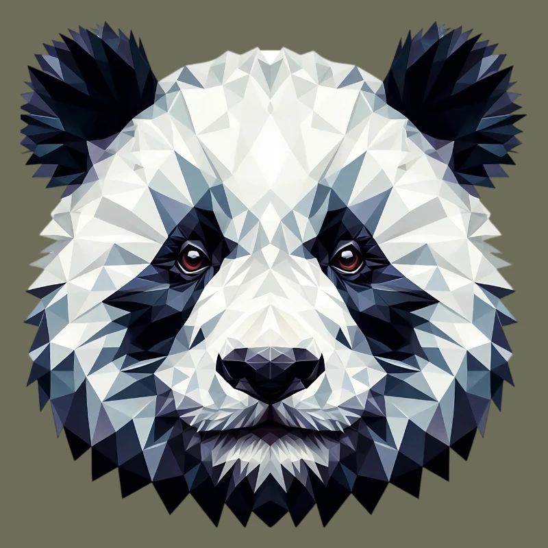 Polygonaler Panda