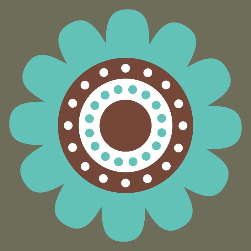 Cute Blue Daisy Flower