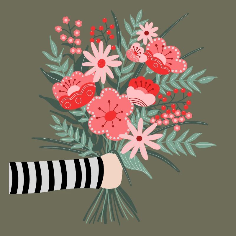 Dites simplement merci - une chère salutation aux fleurs