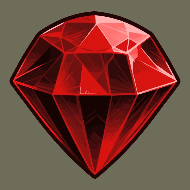 Precious Red Ruby Gemstone
