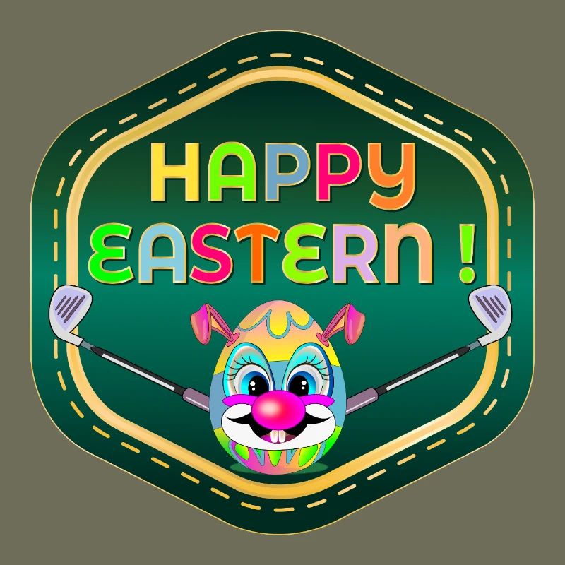 HAPPY EASTERN EGGS JOUANT AU GOLF