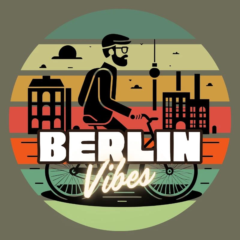 « Berlin Vibes » - Style rétro coucher de soleil