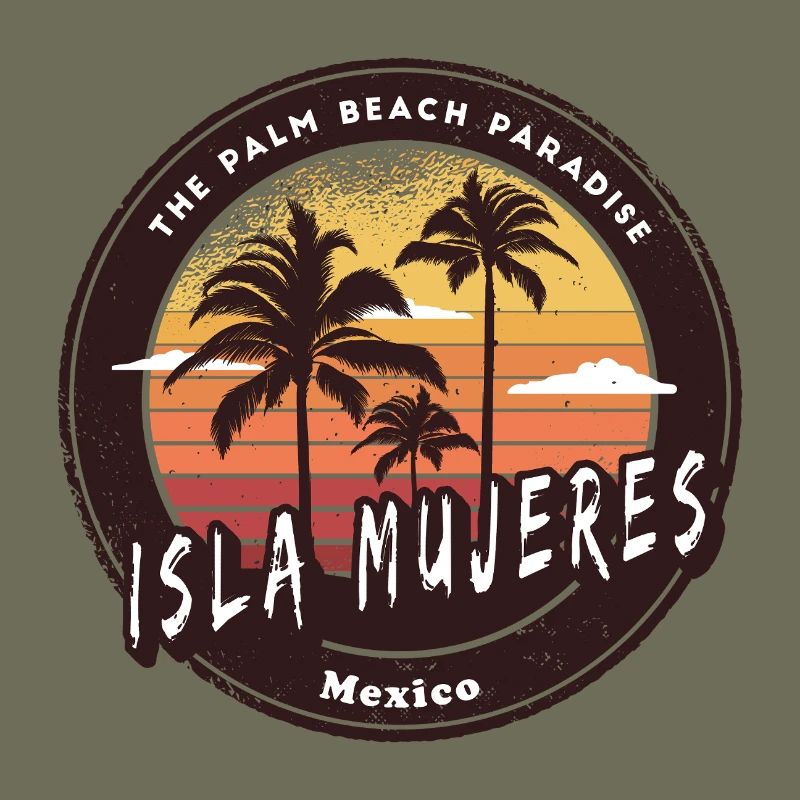 Isla Mujeres Mexico Palm Trees Beach Design