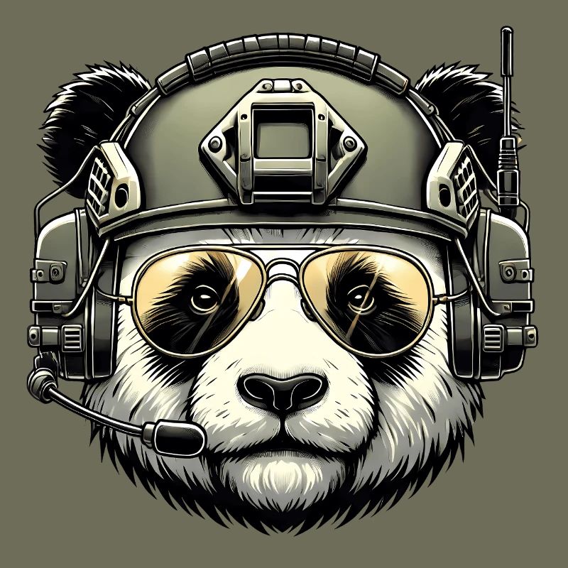 Panda Militär Armee Design