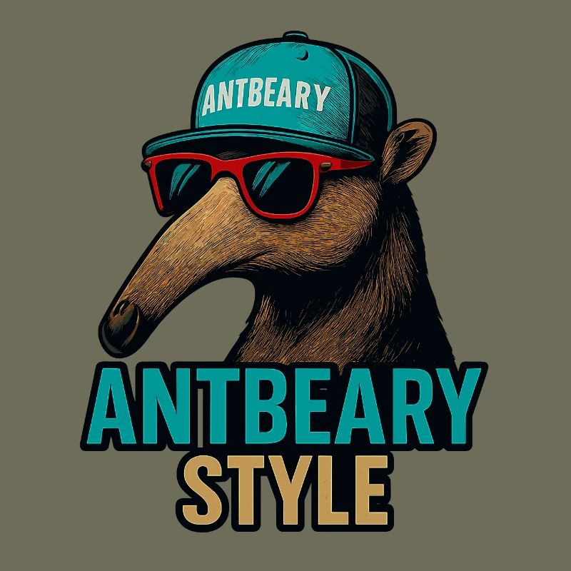 Antbeary Style Aardvark Cartoon