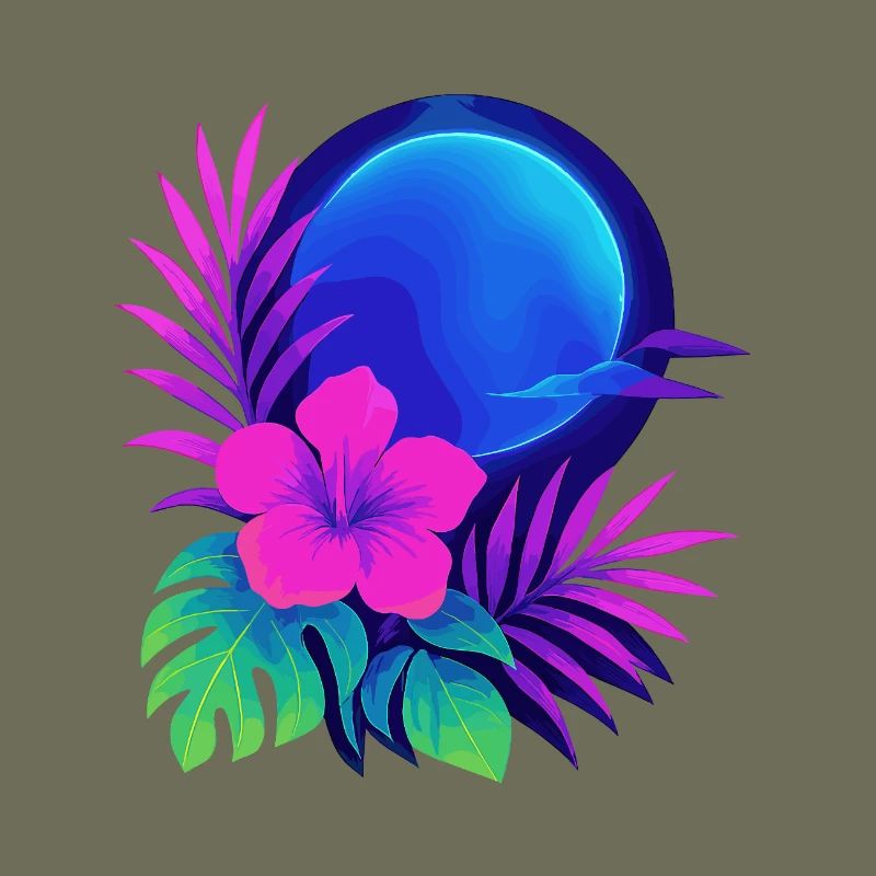 Neon Tropic Moon