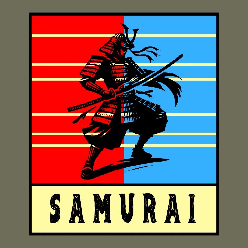 Retro Samurai Warrior