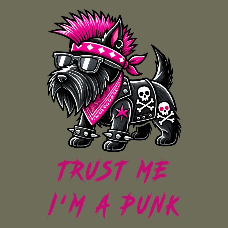 Scottish Terrier Punk Music