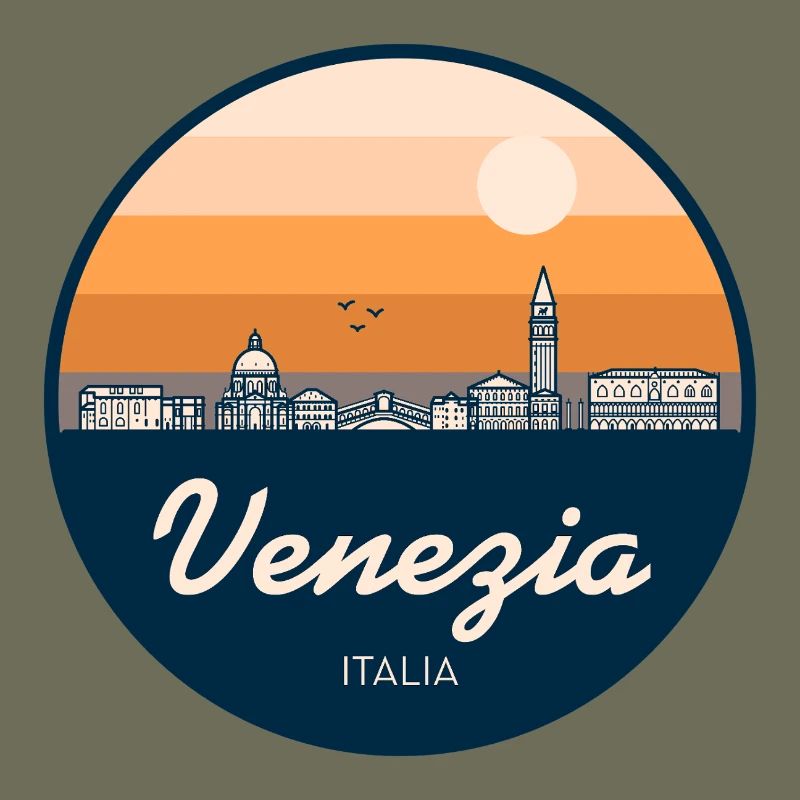 Venice Skyline Silhouette