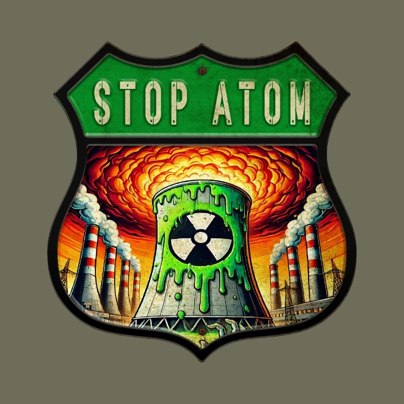 Stop Atom Crest Design
