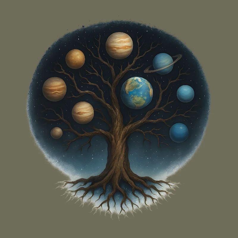Cosmic Tree with Planet World