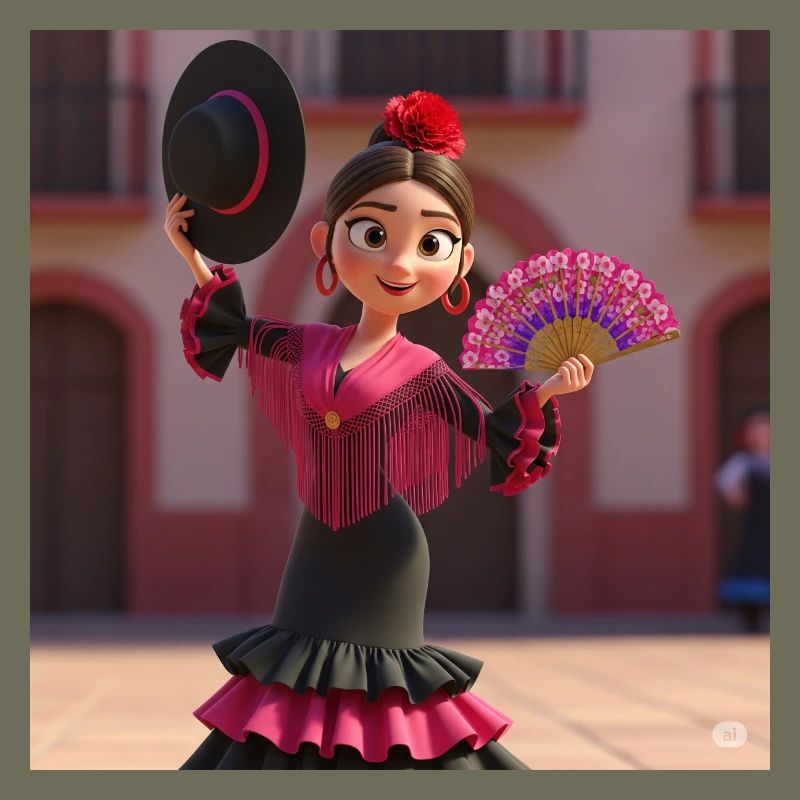 Flamenco mit Kunst