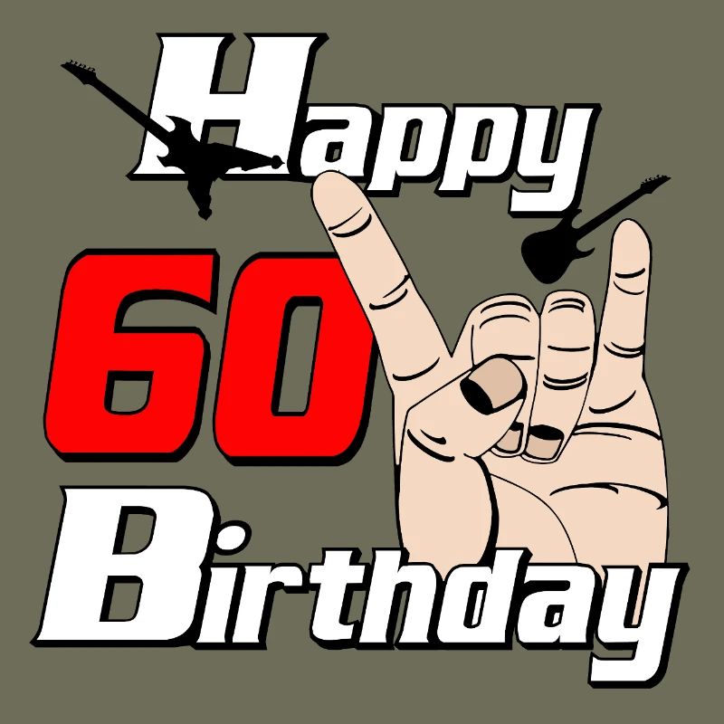 60th Birthday Rockhand Design