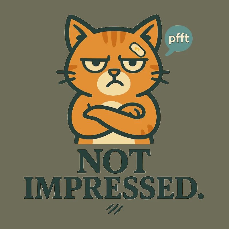 Pas impressionné - Chat