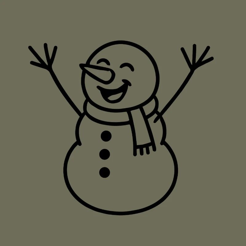 Fröhlicher Schneemann Illustration
