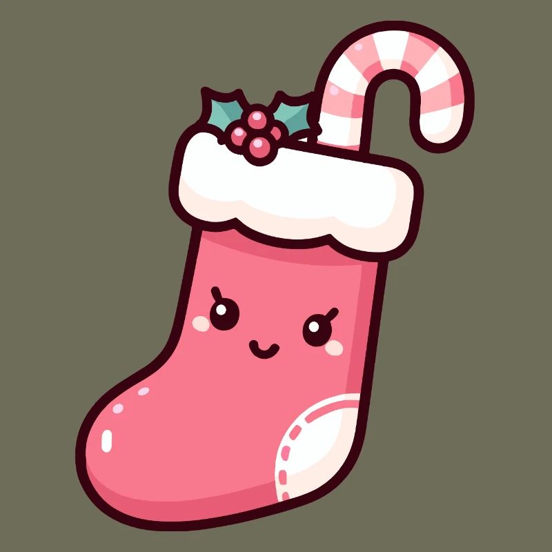 Illustration de bas de Noël festif
