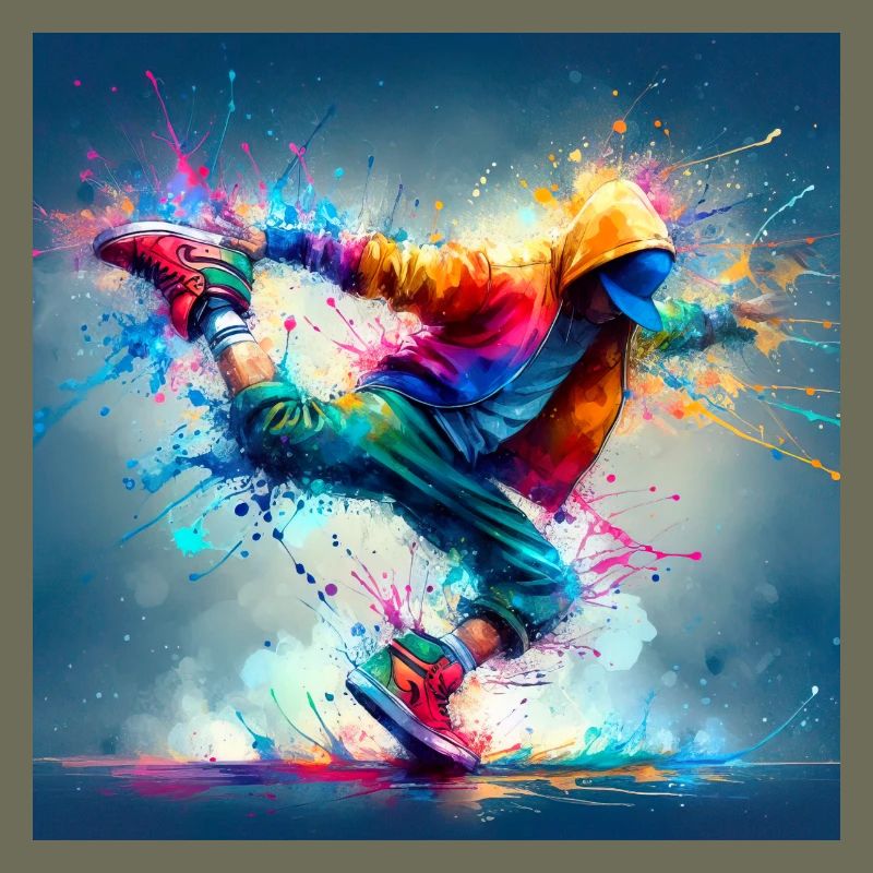 Urban dance in explosive colors