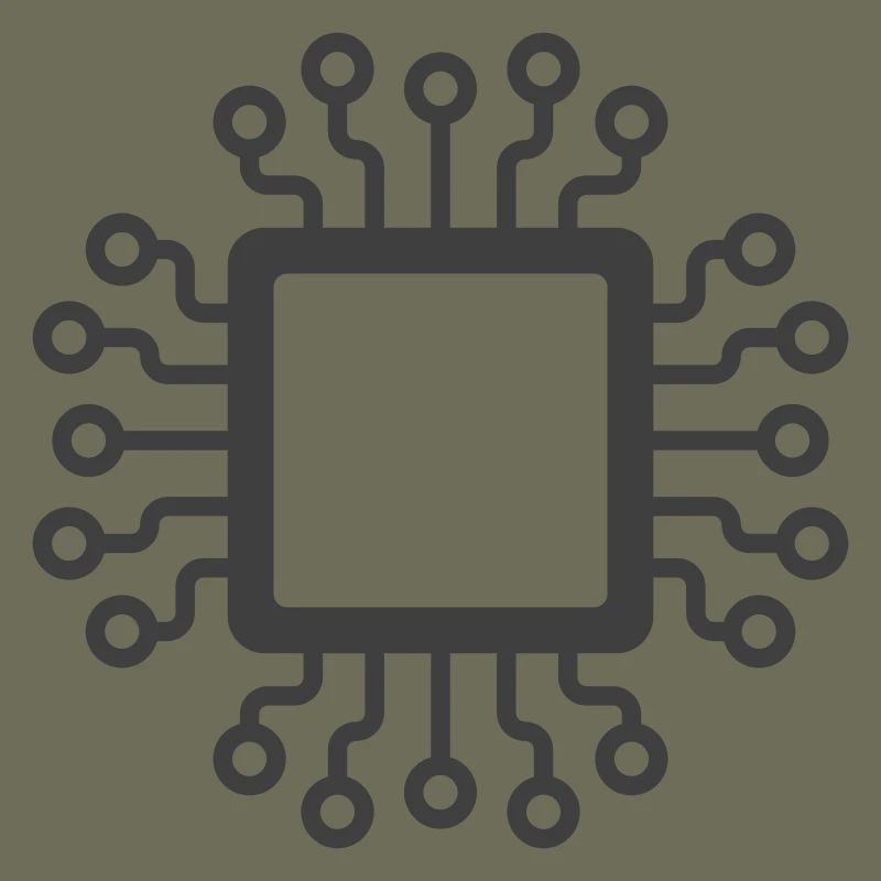 Microchip Circuit Icon Logo